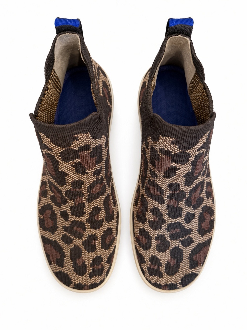 Rothy's Women's Leopard Knit Slip-On Sneakers - Brown/Tan